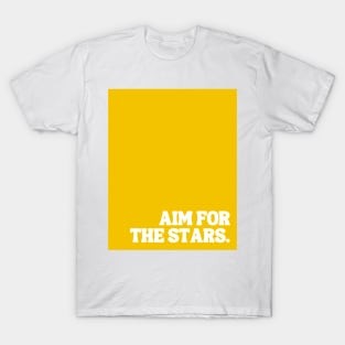 Yellow Aim For The Stars T-Shirt